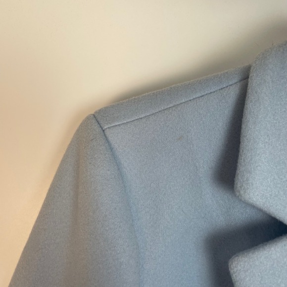 Allegra K Women's Light Blue Lapel Long Sleeve Button Front Blazer Coat Size S - Picture 5 of 11